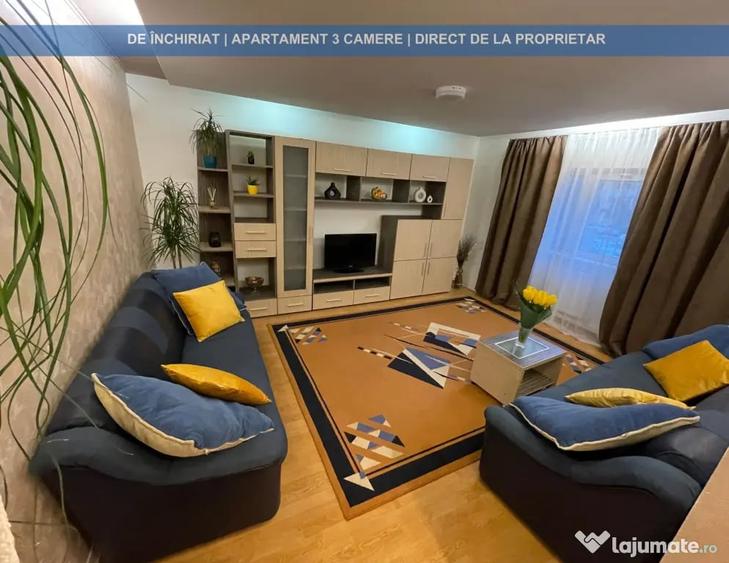 Apartament cu 3 camere decomandat în Cantacuzino