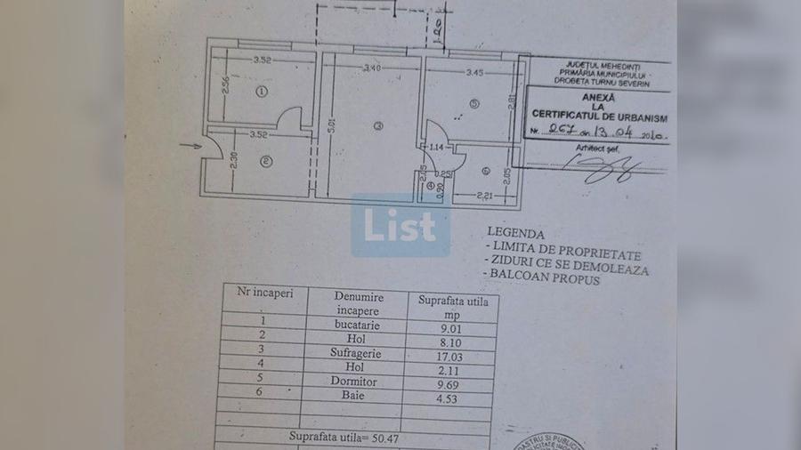 Apartament cu 2 camere semidecomandat în Crihala