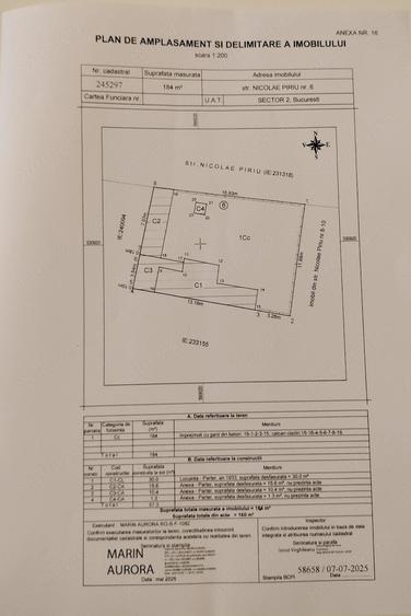 Teren de 184 mp, în Tei