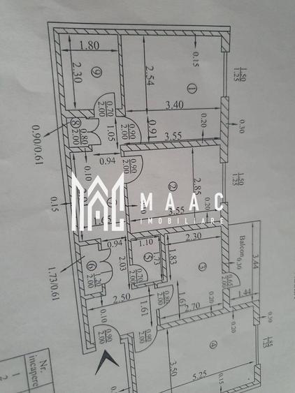 Apartament cu 3 camere decomandat, mobilat în Cartierul Nord