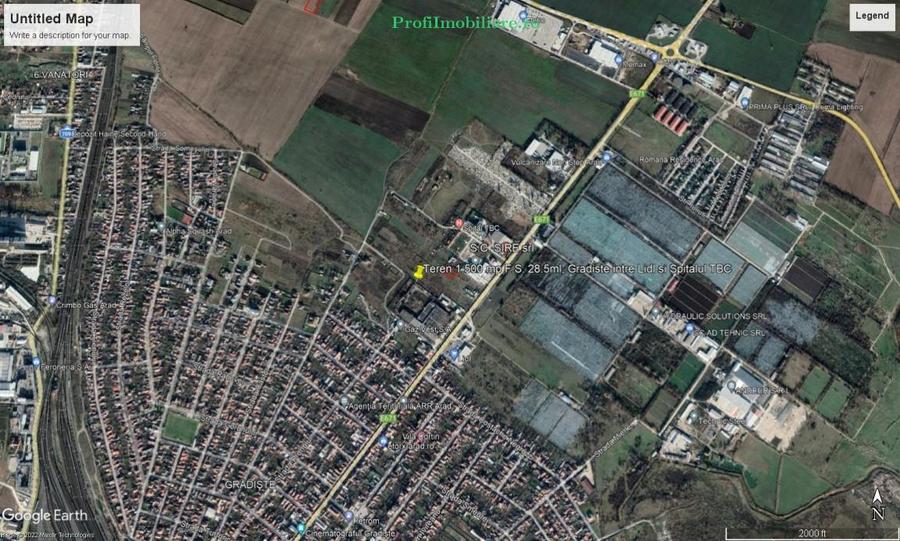 Teren Construcții intravilan de 1500 mp, în Grădiște