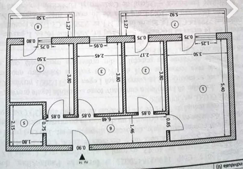 Apartament cu 3 camere decomandat în Central