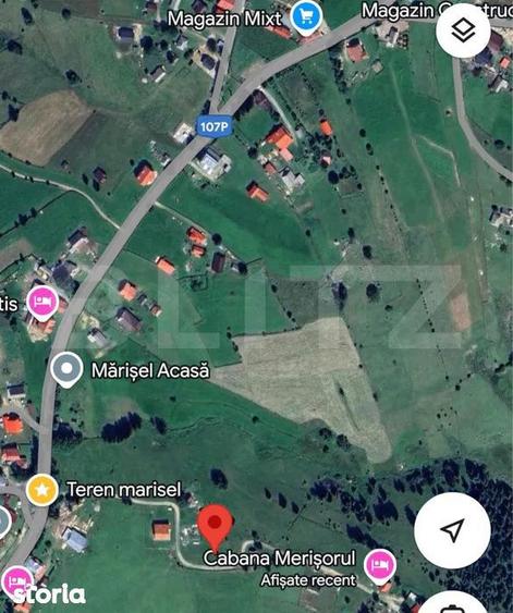 Teren de vanzare in Marisel 1200 mp, Intravilan, Zona Partie Schi - 1
