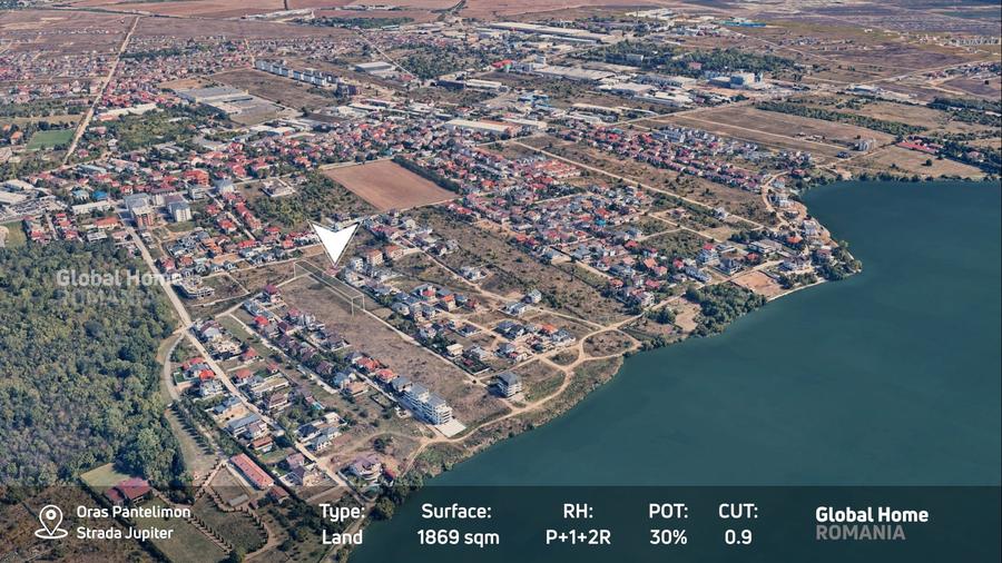 Teren Construcții intravilan de 1869 mp, în Pantelimon