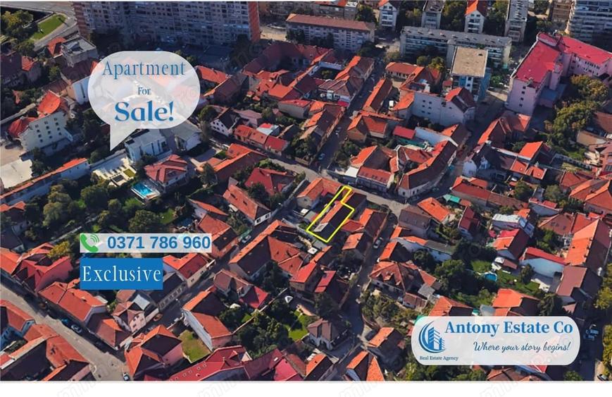 Apartament cu 3 camere semidecomandat în Central