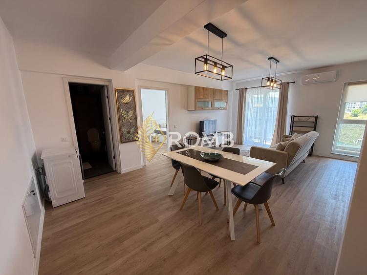 Apartament cu 2 camere semidecomandat, mobilat în Florești