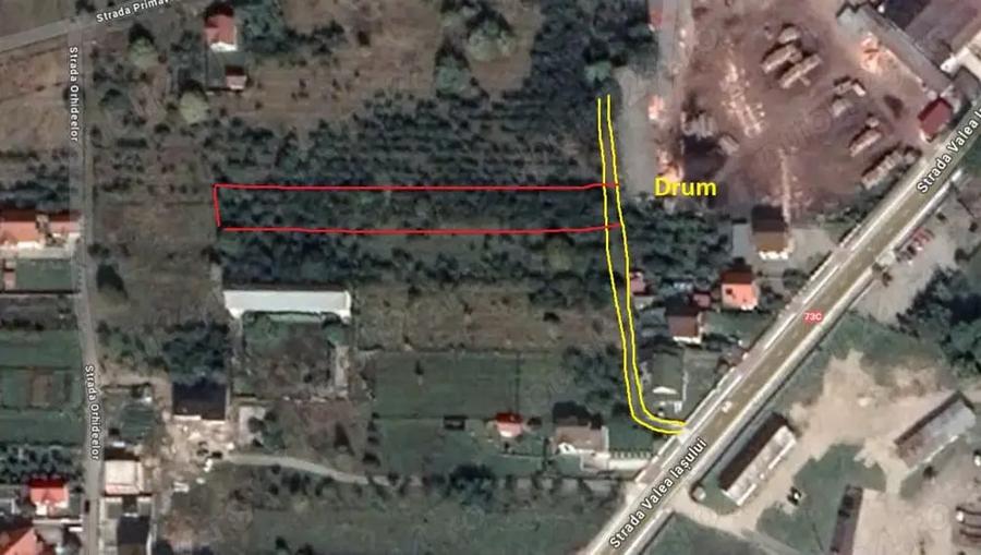 Teren de 2089 mp, în Vest