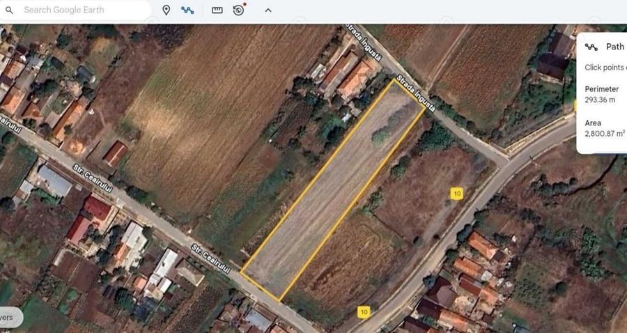 Teren de 2800 mp, în Șopârlița