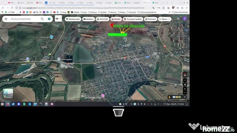 Teren de 46600 mp, în Vest