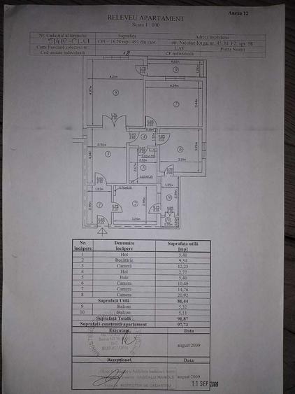 Apartament cu 4 camere semidecomandat în Dărmănești