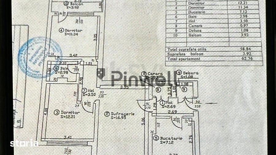 Apartament cu 3 camere, mobilat în Colentina