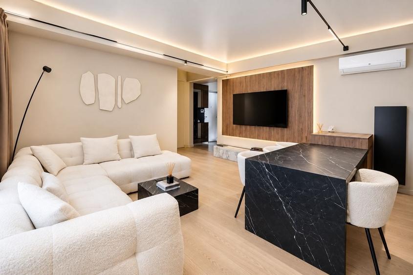 Apartament cu 3 camere decomandat, mobilat în Herăstrău