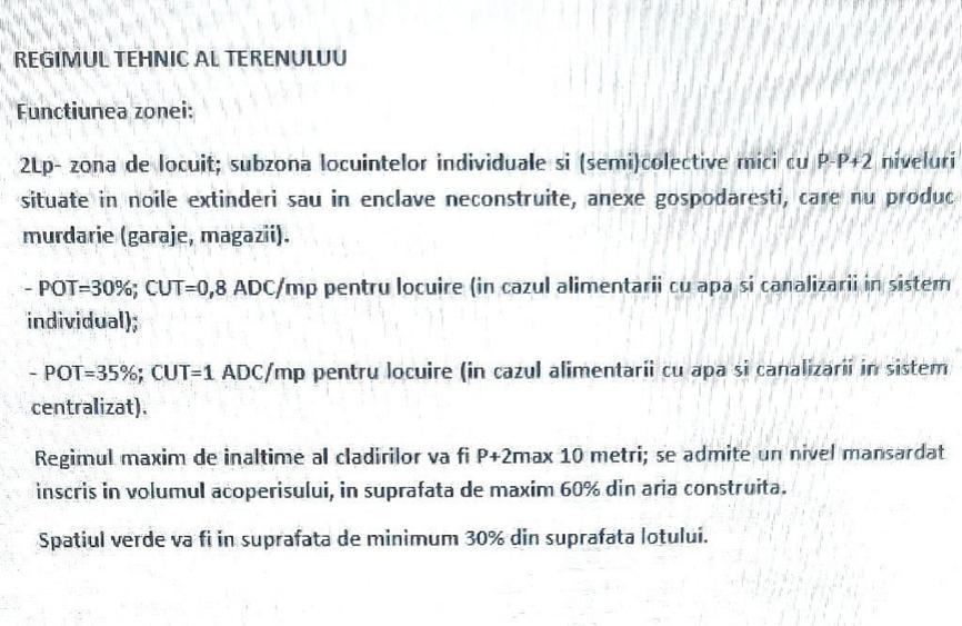 Teren de 1034 mp, în Central