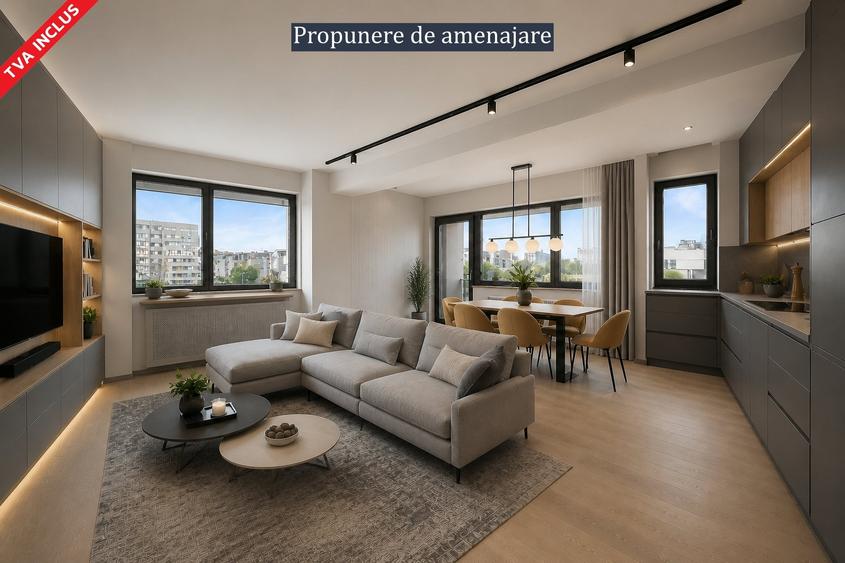 Apartament cu 3 camere decomandat în Tomis Plus