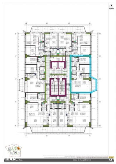Apartament cu 3 camere în Tei