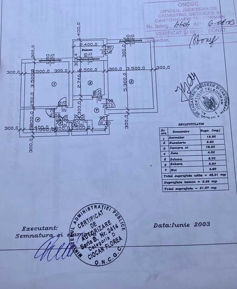 Apartament cu 2 camere decomandat în Central