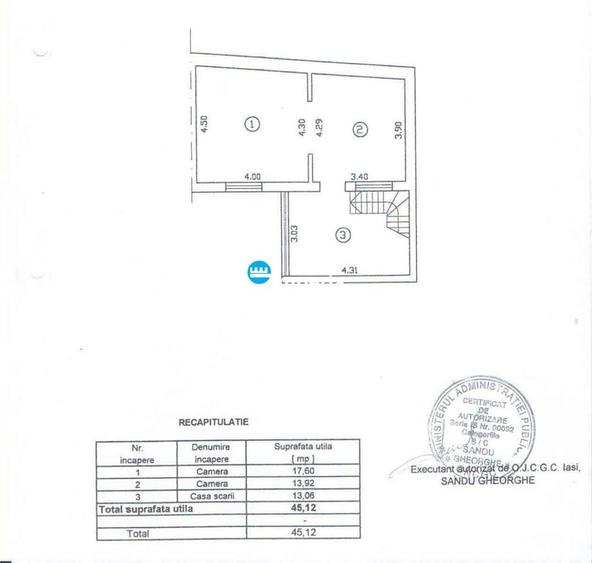 Casă cu 3 camere cu Teren 200 Mp în Păcurari