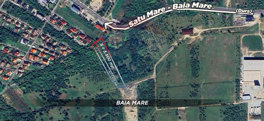 Teren agricol extravilan de 4935 mp, în Nord-Vest