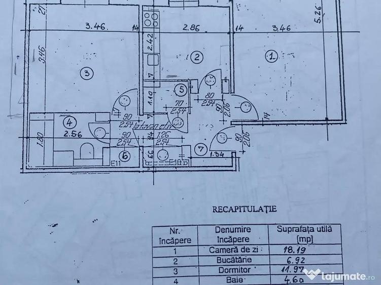 Apartament 2 camere, decomandat, balcon, 50 mp, zona Steaua - 1