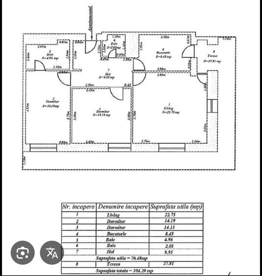 APARTAMENT 3 CAMERE BL 2009 ASMITA GARDENS APROPRIERE METROU SI PARC - 9