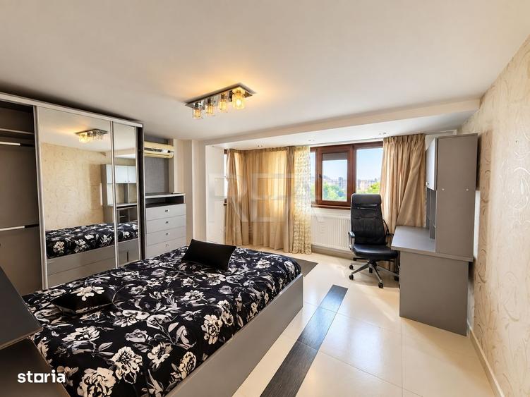 Apartament cu 3 camere semidecomandat, mobilat în Moșilor