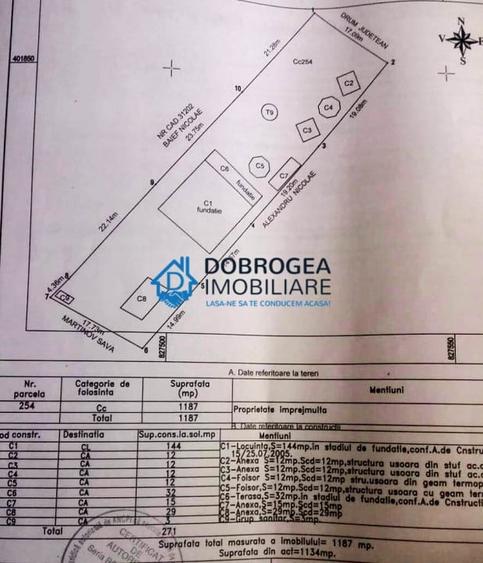 Murighiol, teren intravilan 1187 mp, Camping cu casute si foisor - 6