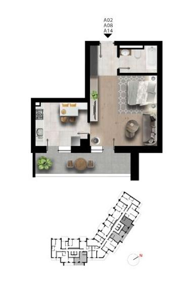 Garsoniera Maniu 141, la 3 minute de statia de Metrou Pacii - 4
