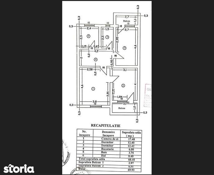Apartament 3 camere central Aleea Florilor Prefectura Piata Progresul - 20