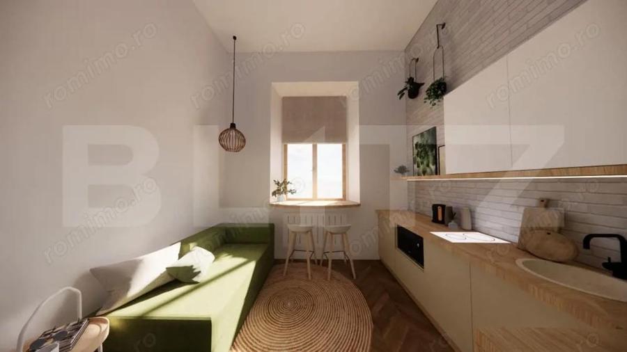 Apartament 1 camera, 27 mp, la casa, Ultracentral - 4