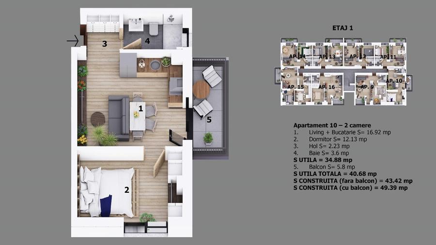 Apartament 2 camere Ion Creanga | Nichita Stanescu  | Preturi promotionale  | - 24