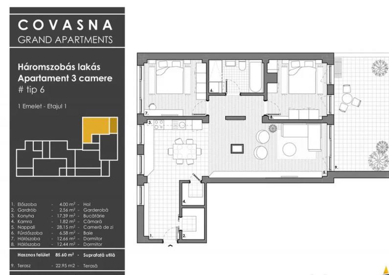 Edificiu cu proiect de apartamente aparthotel, Central, Cov - 16