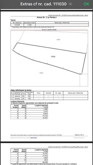 Teren intravilan - 1.050 mp &icirc;n Bran cu utilitati - priveliște Bucegi - 11