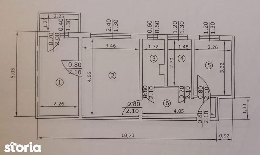 Apartament 3 camere, zona Vest, Zarandului (ID:T522) - 2