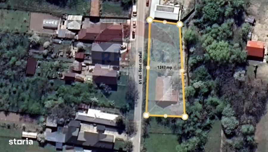 Teren intravilan Nedelea: 1247 mp cu deschidere de 61 ml - 1