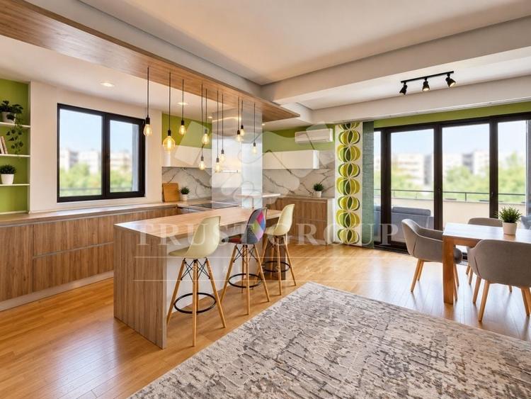 Apartament cu 4 camere decomandat, mobilat în Herăstrău
