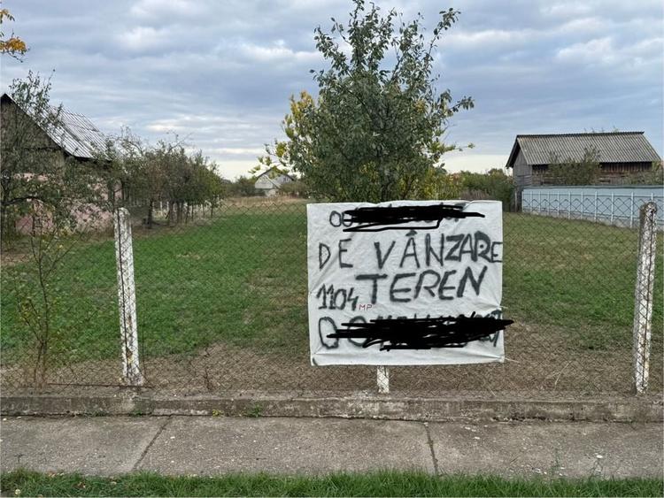 Teren Intravilan Becicherecu Mic In Vatra Satului,1104 mp,Fs. 14m - 1