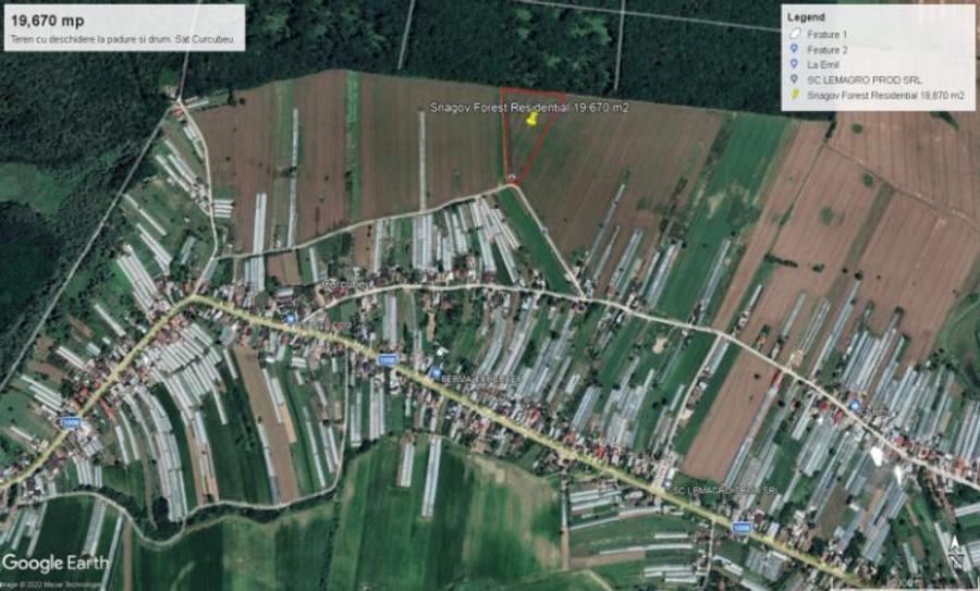 Vand teren 2 ha cu deschidere spre padure. - 3