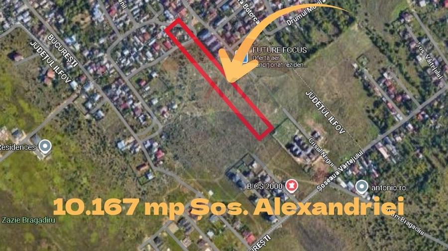 Teren 10.167mp zona Sos. Alexandriei intre Carrefour si Leroy Merlin - 1
