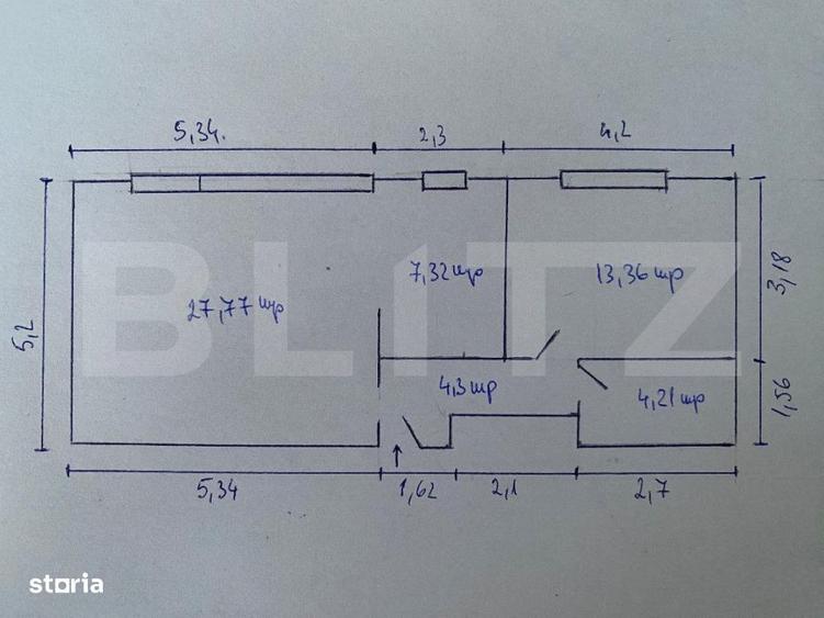 Apartament 2 camere, 57 mp, zona Lidl Torontalului - 2