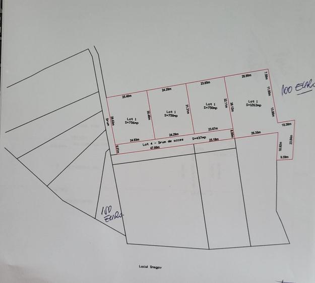 VANZARE TEREN INTRAVILAN CU VEDERE LA LAC - SNAGOV SE VINDE LOTIZAT SAU INTEGRAL - 1