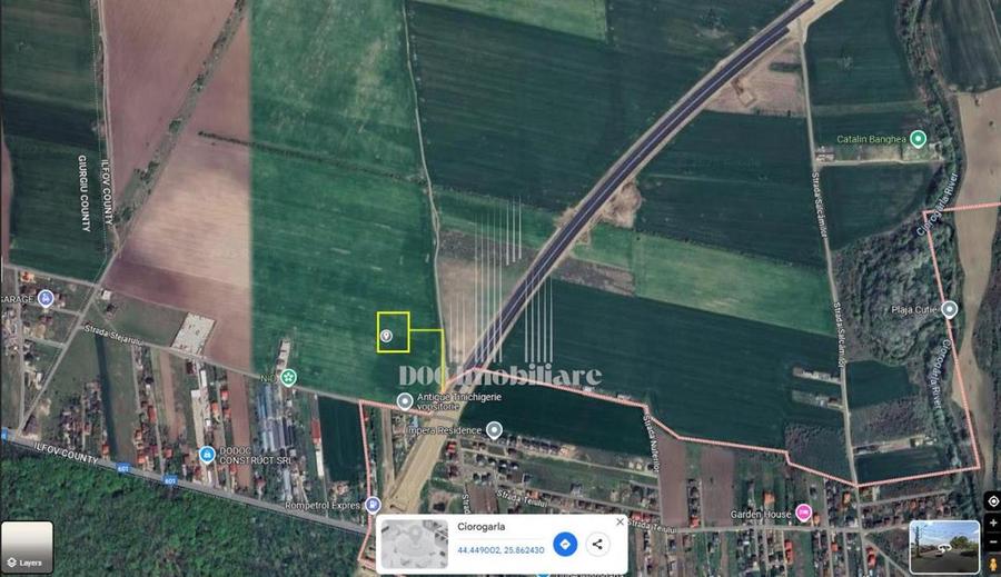 Vanzare teren intravilan I Ciorogarla-Centura Bucuresti I 500mp I Comision 0% - 1