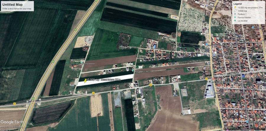 Teren agricol intravilan de 10000 mp, în Exterior Sud