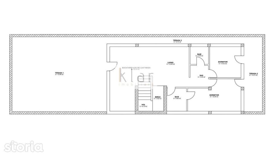 Penthouse cu 3 camere 80mp,2 terase,boxa, Grigorescu, Zona TVR - 17