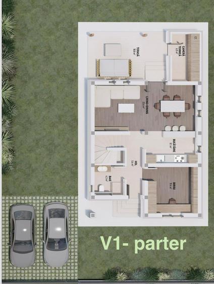 VIND CASA ELEGANTA in EDEN FOREST cu 4-5 camere 2-3 bai P+1+pod incalzire pardos - 7
