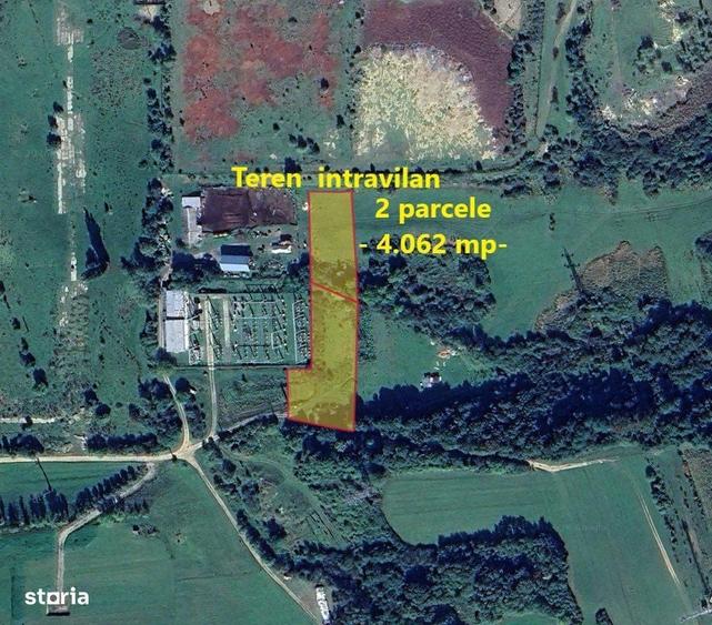 Teren intravilan - 2 parcele - 4.062 mp, Beclean - 2
