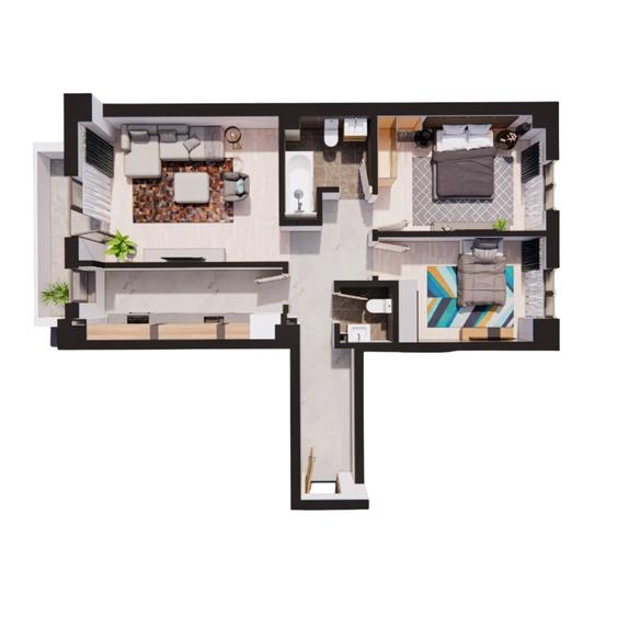 Apartament 3  camere Pacurari  COD   136435 - 14