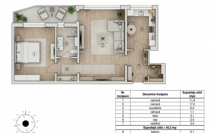 2 camere metrou Obor - posibilitate montare centrala - 5