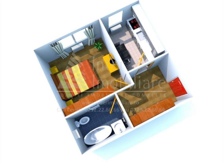 Apartament cu 1 camera decomandat Valea Adanca Cod:162017 - 2