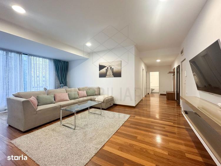 Apartament cu 3 camere, mobilat în Herăstrău
