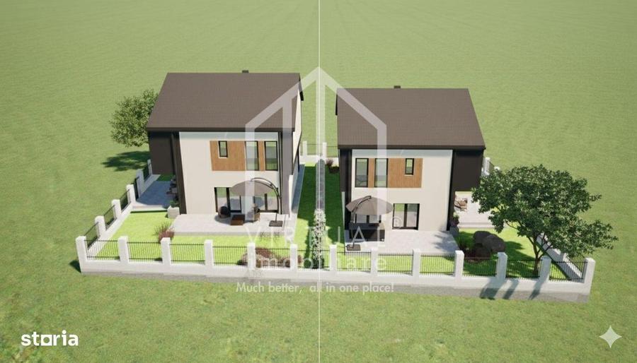 Casa individuala cu 4 camere, 130mp utili+terasa (19mp), teren 360mp - 7